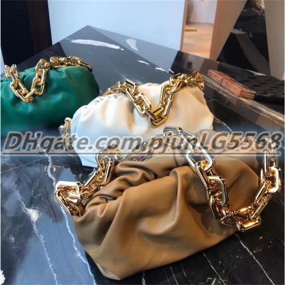 

Top leather CHAIN POUCH Clutch Bags shoulder bags Cross body purses totes Luxury Multi color selection Women's Handbags Shoulder Bags purse, Paper box