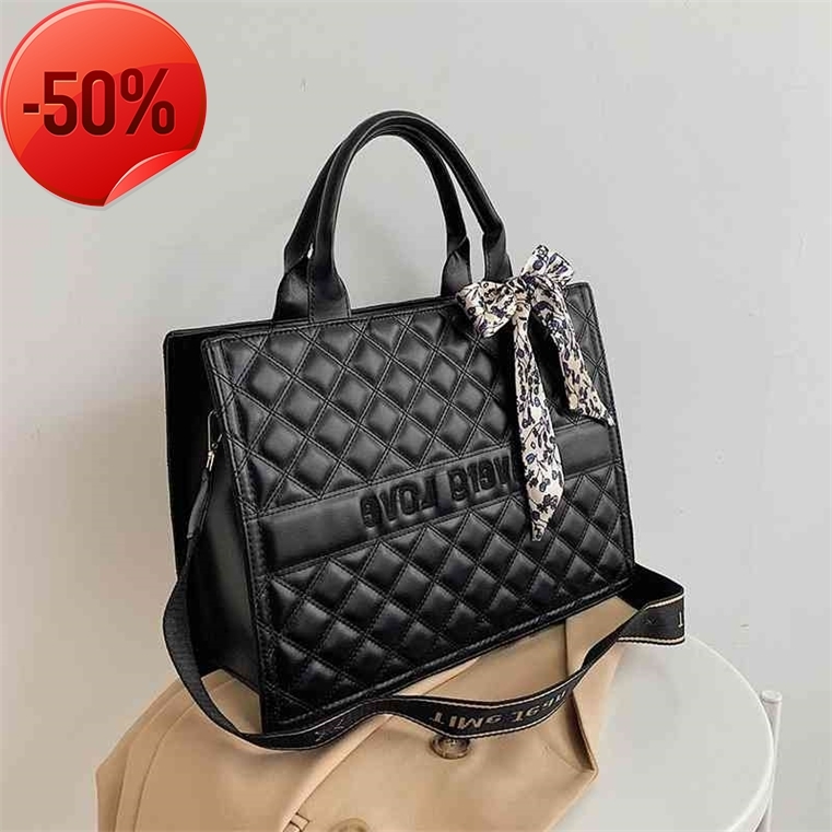 

Factory Clearance Specials 50% Off Designer Evening Bags Deals Large Capacity Fashion Hand-held Single Shoulder and Tote, Black