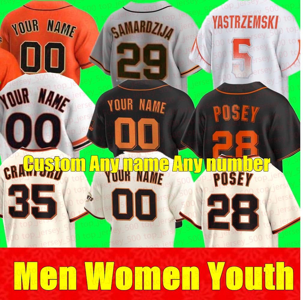 

Top Men Women Youth JERSEYS BUSTER POSEY SAN BRANDON CRAWFORD FRANCISCO KRIS MIKE YASTRZEMSKI KEVIN GAUSMAN GIANTS DONOVAN SOLANO ALEX DICKERSON, Women10