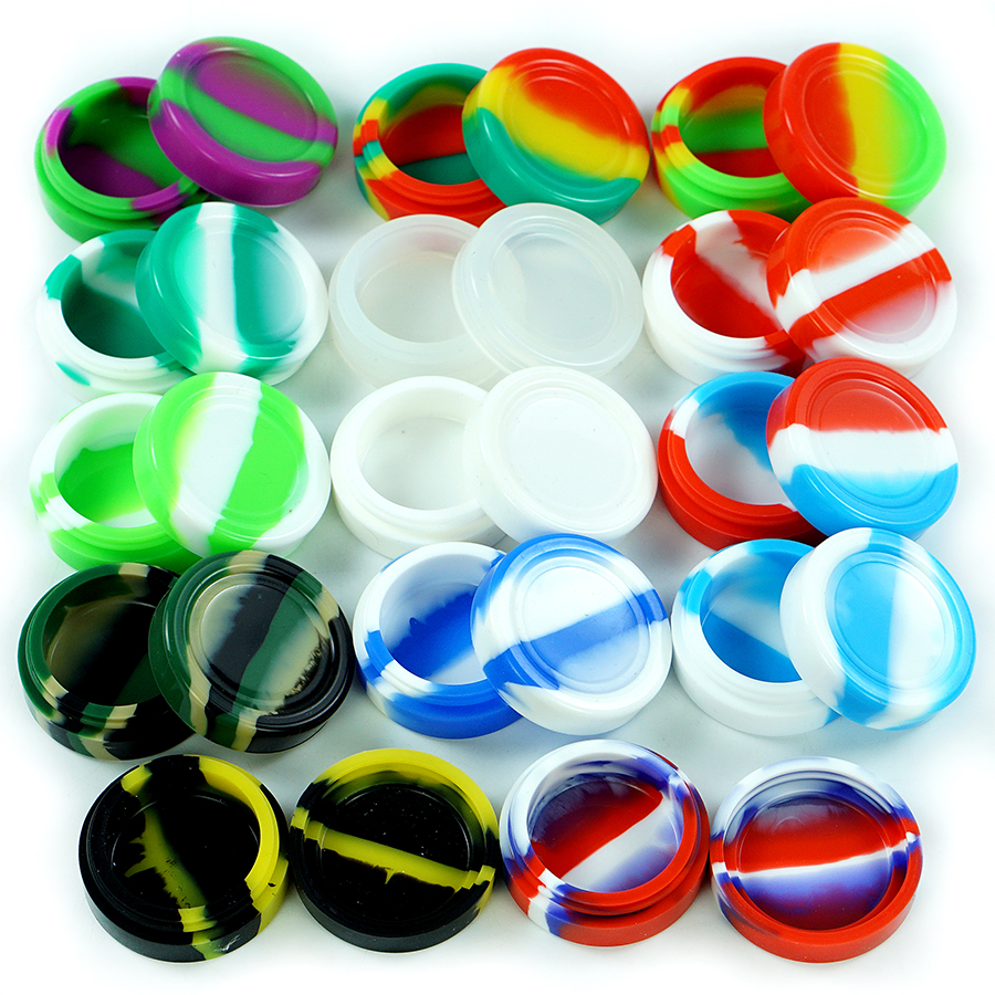 

e-cigarette accessories non-stick silicone dab jars wax containers boxes storage