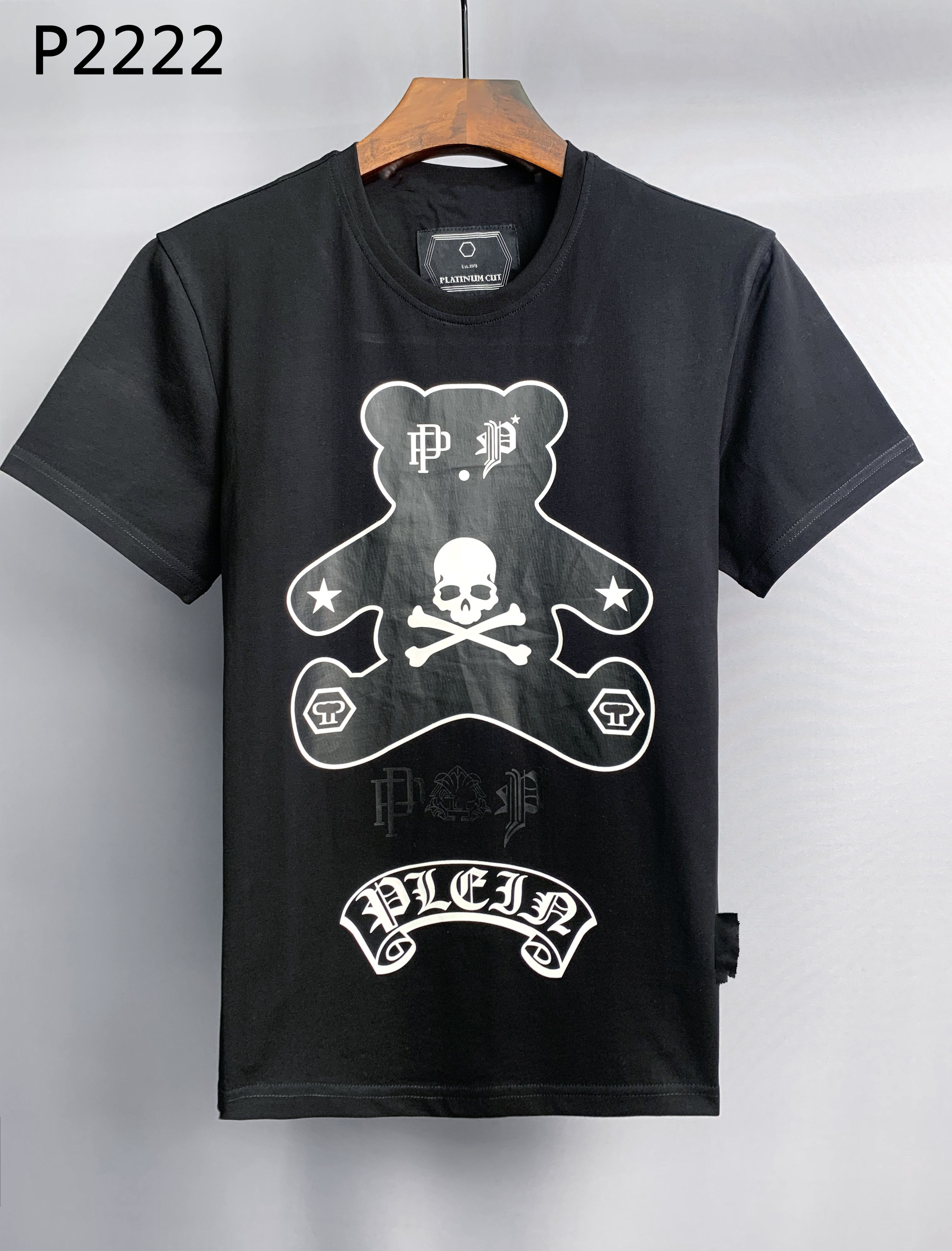 

Sales Men's t shirts Short sleeve Phillip Plain designer Skull Diamond Summer America Brand Men T-shirts Tees for Man Hand-set diamonds Quick-drying Stylish Top 0011