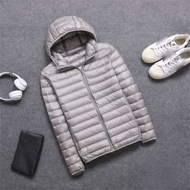 Men's Down Parkas Men Winter Jacket Ultra Light Duck Down Parkas Slim Men Puffer Jacket Portable Windproof Down Coat Chaqueta 220919