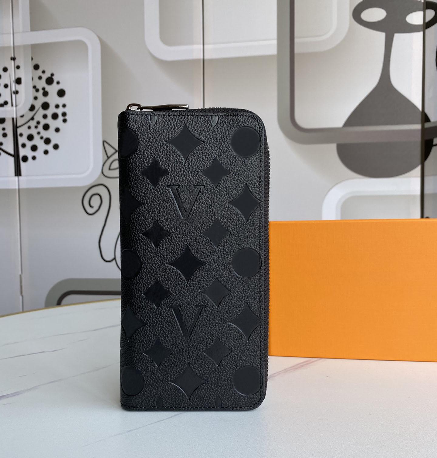 Créateurs de mode Zippy Wallet Hommes Femmes Cuir Portefeuilles à glissière Fleurs Porte-monnaie Sacs à main Long Titulaire de la carte Embrayage