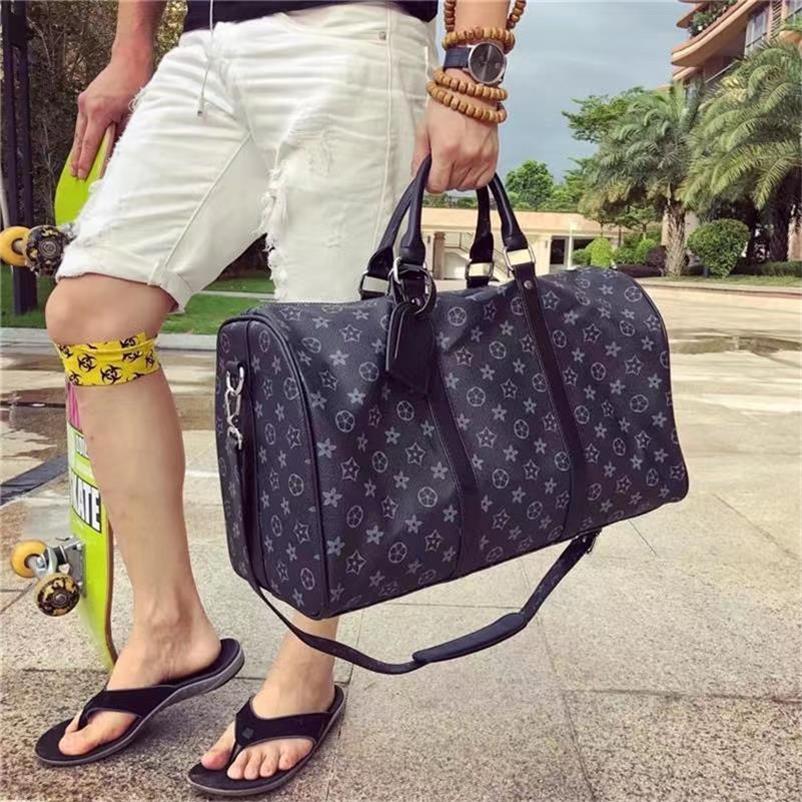

fashion men women travel duffle bags brand designer luggage handbags With lock large sport bag size54CM louise Purse vutton Crossbody viuton bag, Dust bag + lock