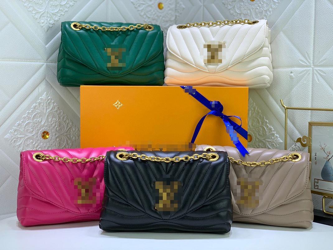 

NEW WAVE chain bag V-joint designer bag handbag GGs Louiseity 1 Viutonity LVS YSLitys Bag, Black