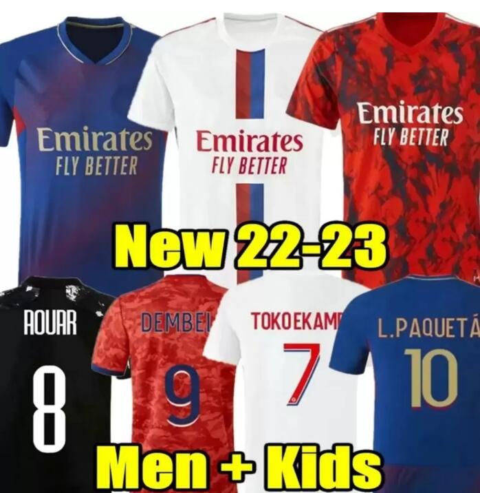 

22 23 Maillot Lyon Soccer Jersey 2022 2023 Lyonnais OL football shirts TRAORE MEMPHIS equipment BRUNO G football shirt, 22/23 home