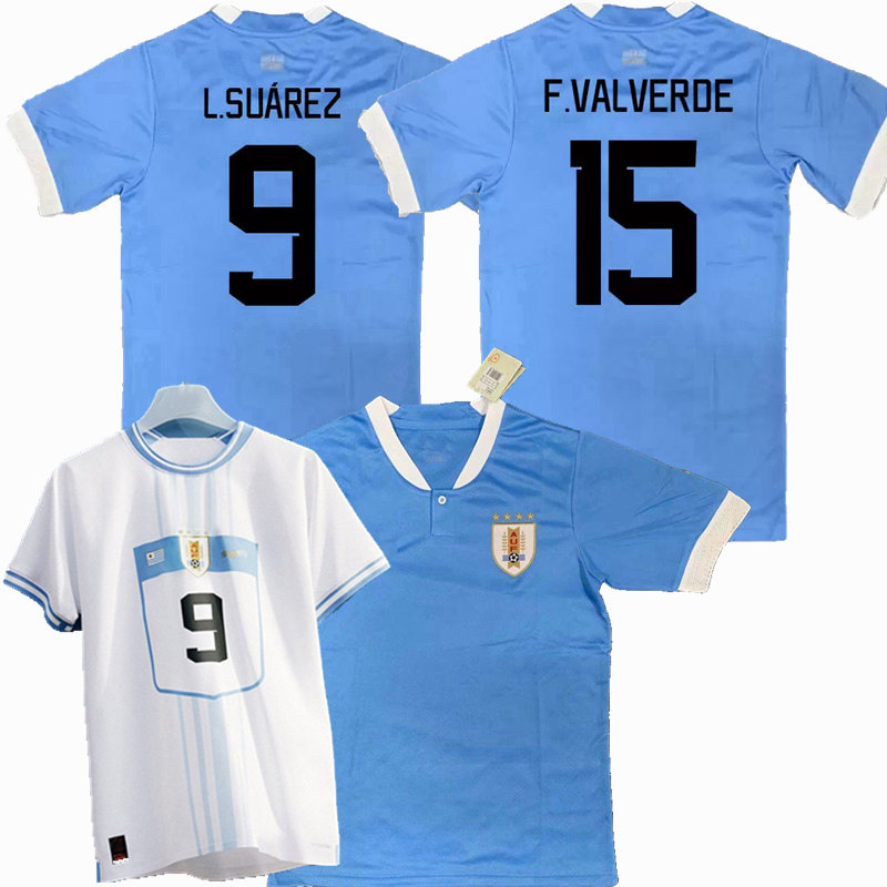 

Player Fans version 2022 2023 Uruguay Soccer Jerseys national team E.CAVANI D.NUNEZ F.VALVERDE G.DE ARRASCAETA R.ARAUJO G.VARELA L.SUAREZ football men and kids shirt, Home kids sets