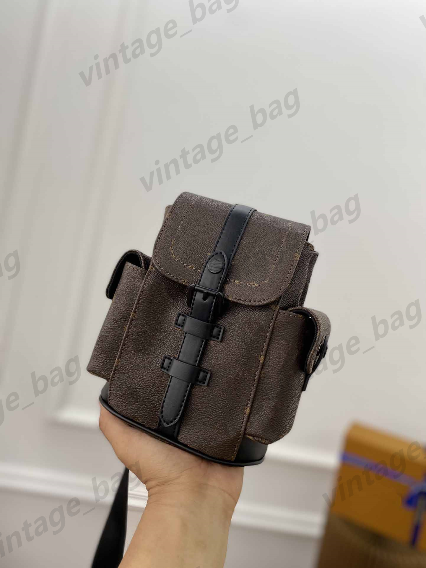 

Luxury Christopher Xs bag Cross body Shoulder Mini backpack Women Men Taurillon Leather Kids Purse Outdoor Dual Purpose Chest bag hobos M58495 M58494/3