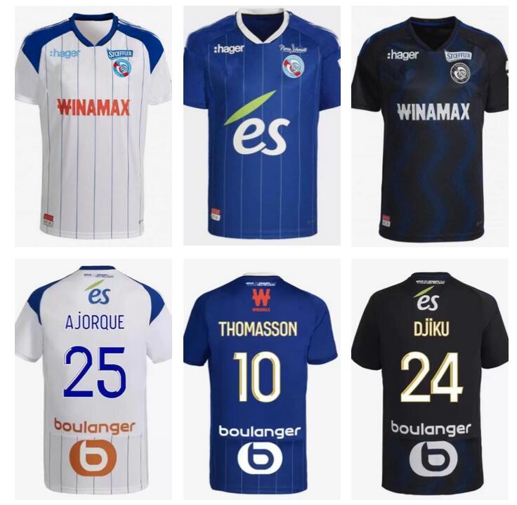 

2022 2023 Strasbourg Home Soccer jerseys 22 23 maillot de foot GAMEIRO THOMASSON LIENARD MOTHIBA SISSOKO STORCKI ZEMZEMI Football Shirts