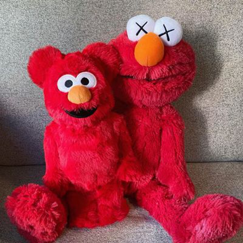 

Movie & Games bearbrick violent bear building blocks bear sesame street cookie monster plush tide play hand office decoration