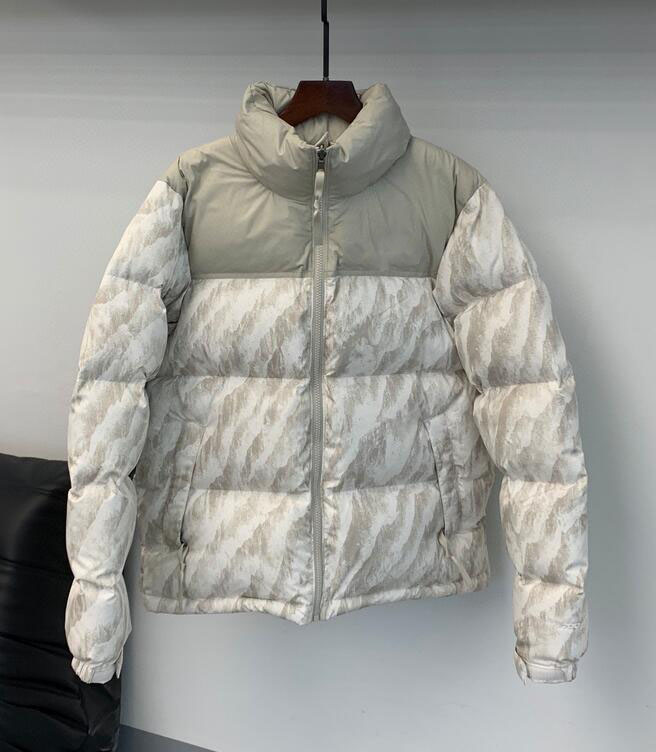 

Zebra print down jacket men women fashion embroidered casual jacket winter white duck down pie to overcome