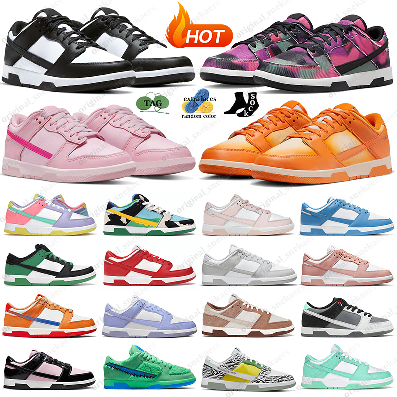 

panda low running shoes for men women sneakers designer triple pink GAI UNC Syracuse Grey Fog University Red Varsity Green outdoor mens sports trainers