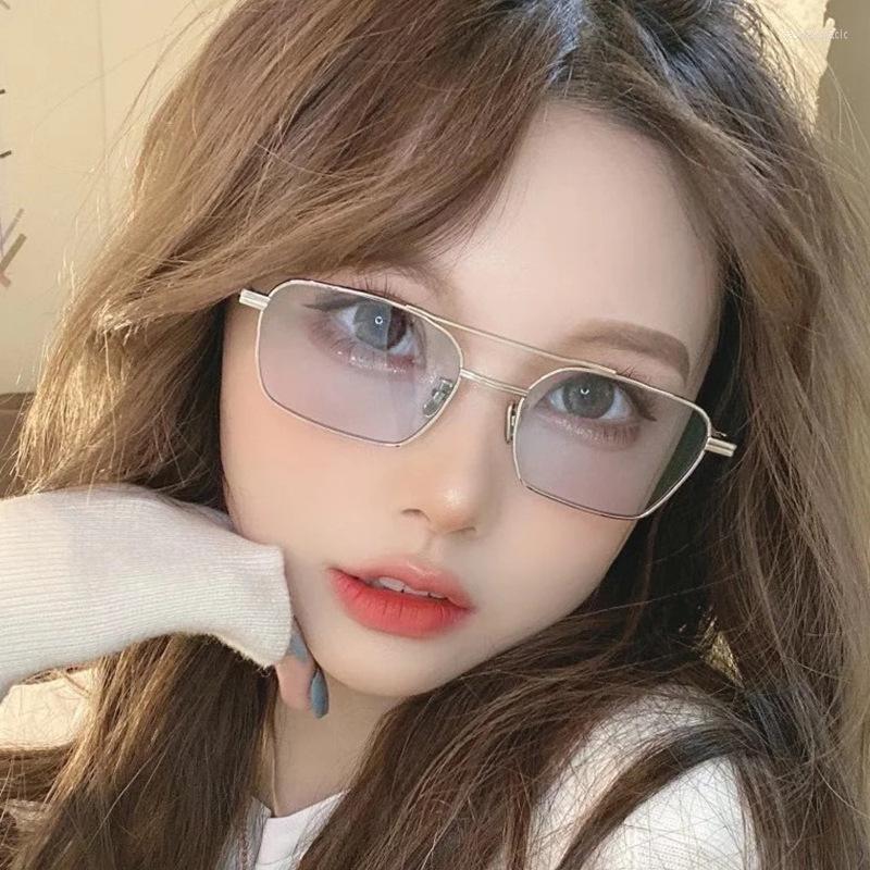 

Sunglasses 2022 Women Gradient Small Rectangle Square Sun Glasses For Summer Style Female Uv400 Green Brown