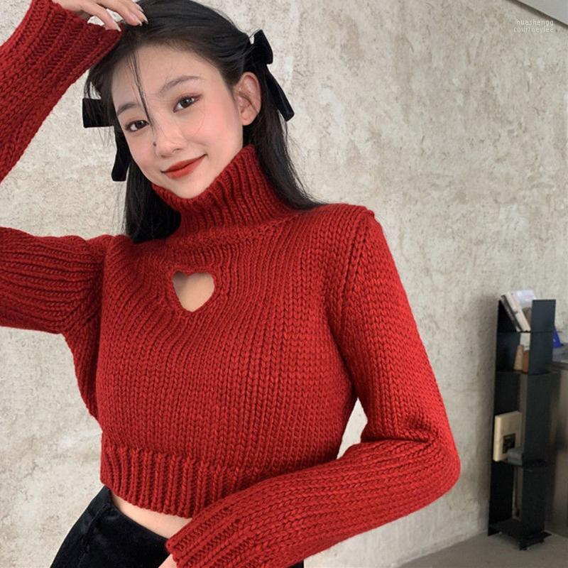 

Women' Sweaters Women' Winter Zipper Turtleneck Sweater For Women 2022 Autumn Korean Style Loose Outer Wear Lazy Fashion Knit, Black