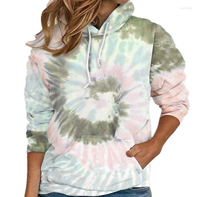 

Women's Hoodies Loose Tie-dye Printed Hooded Long Sleeve Sweatshirt Sweatshirts Autumn Oversize Ladies Pullovers Casual Shirt Streetwear, Lake