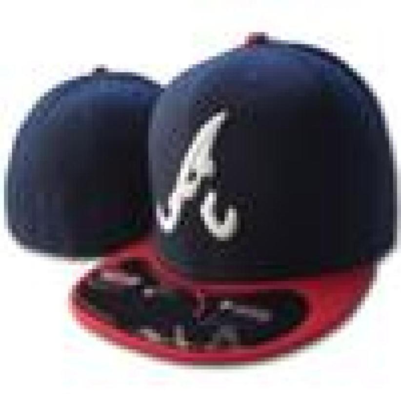 

2021 Atlanta Fitted Hats Man Baseball Cap Adult Flat Peak Hip Hop Letter A Fitteds Caps Men Women Full Closed Gorra1421246264U
