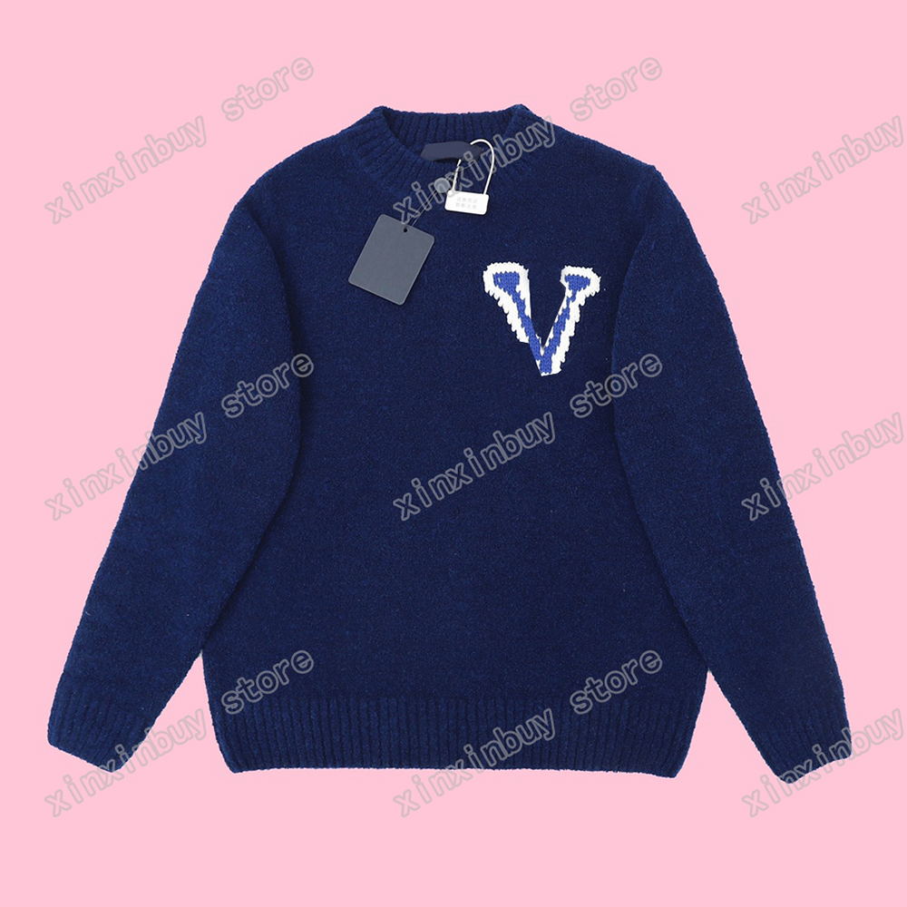 

xinxinbuy Men designer Hoodies Sweatshirts sweater Jacquard letter Paris women black white gray blue S-XL, 01