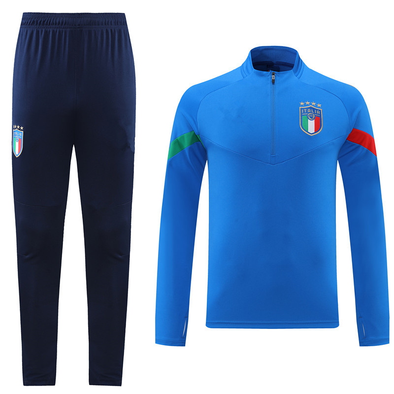 

TOp 22-23 Italia Half Zipper 2022 2023 ItalyS outdoor tracksuit INSIGNE JORGINHO BELOTTI VERRATTI Shirt BONUCCI IMMOBILE training suit sports uniform, Gray