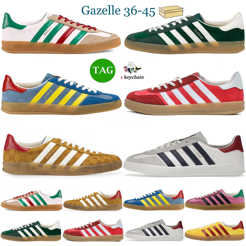 

Shoes Running Designer Samba Vegan White Black Gum Red Gazelles Gazelle Pink Green Sambas Platform Sneakers, Blue