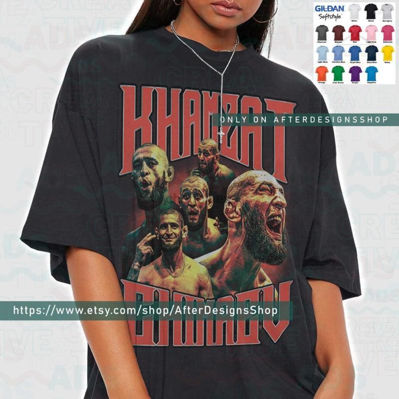 

Men' T Shirts Khamzat Chimaev Shirt Vintage Hasbulla Mini Khabib Birthday Gift Unisex T-Shirt BN108, Men-darkpurple