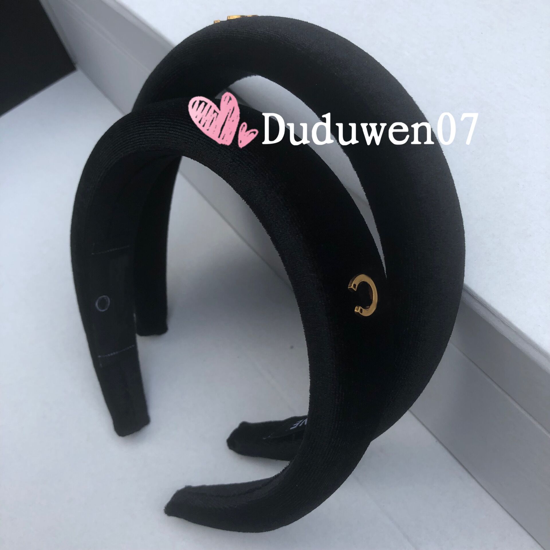 

party gift velet headband Classic Hair Accessories vintage headbands 2C sign hair band t 2pcs in 1 dust bag