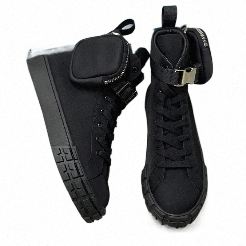 

new luxurys Designer Wheel Re-Nylon casual shoes Sneakers for Mens women High top combat Sneakers Flat Lace-up Fahion Trainers, Black