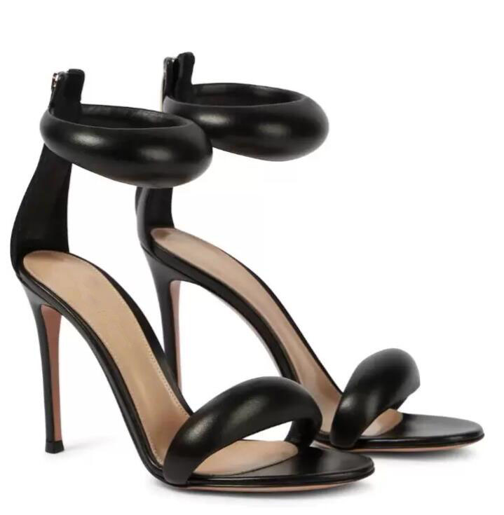 

Summer ladies sandals leather front with bubble stilettos rubber sole fashion evening dress party