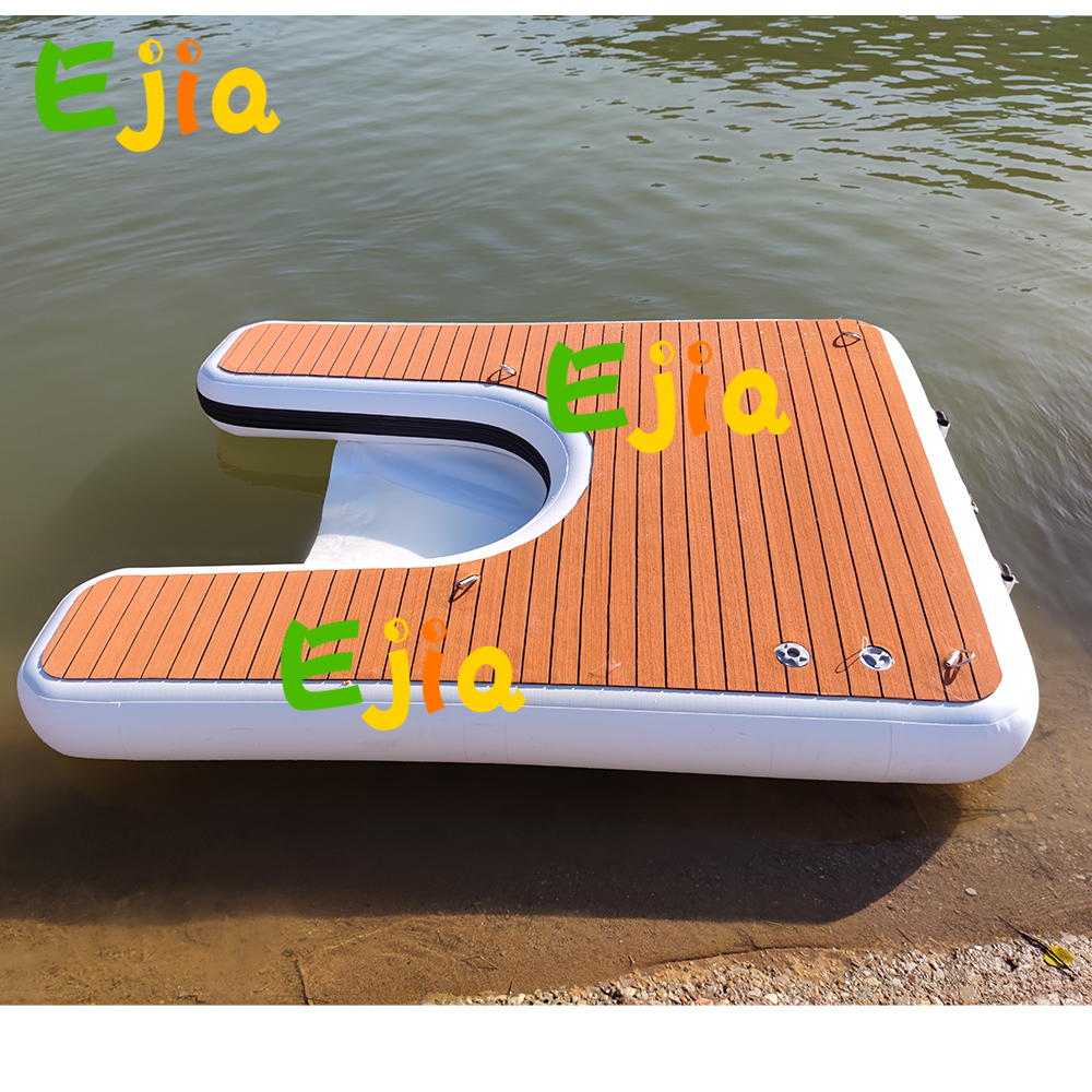

Inflatable Commercial PVC Floating C Dock Platform SUP Jet Ski Platform For Motor Boat