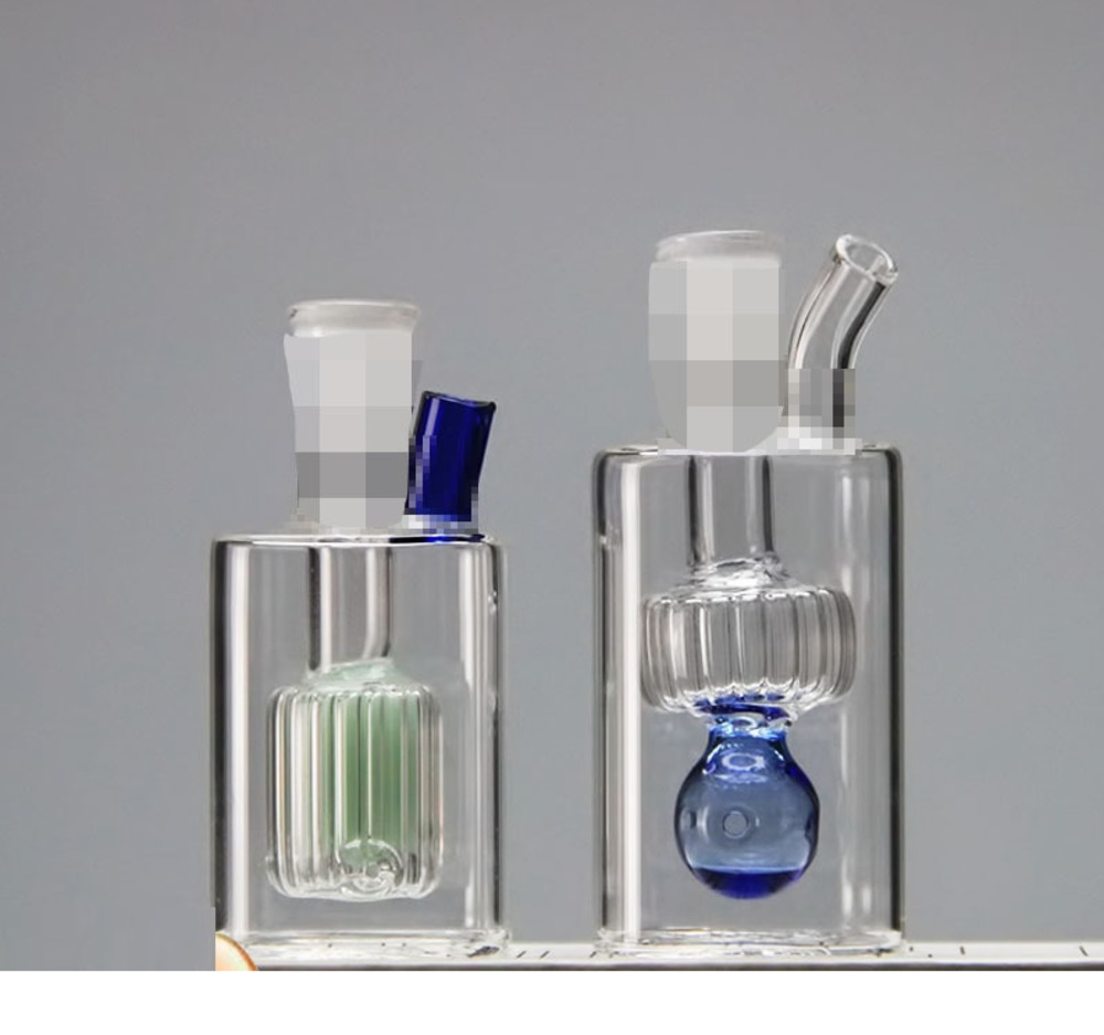 

Hookahs Glass Oil Burner Water Bongs Glass 2 Styles Thick Colorful Small Bubbler Bong Mini Dab Rigs For Smoking