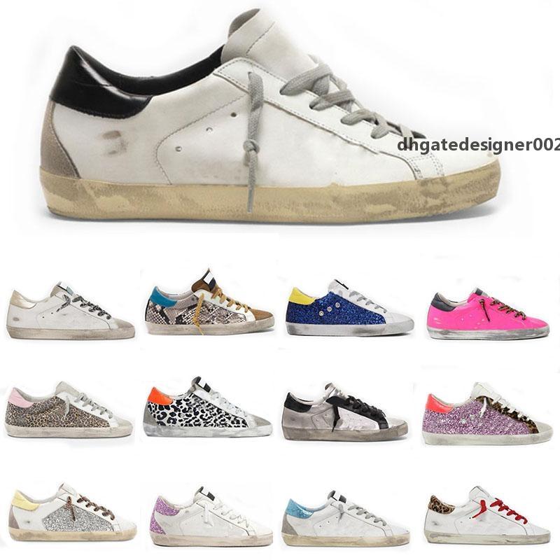 

With Box#Golden##Gooses#Sneakers Shoes Sneakers Casual Shoes Dirty Shoe Classic Do-Old Snake Skin Heel Suede Cream Sole White Leather Plaid, 01