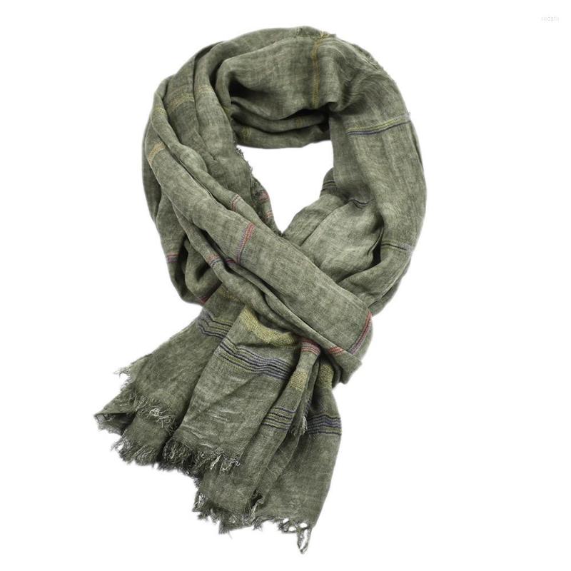 

Scarves Men Autumn Winter Cotton Linen Wraps Ring Scarf Khaki Black Navy Pink Warm Long Fashion Brand Men's Shawl Neckwear