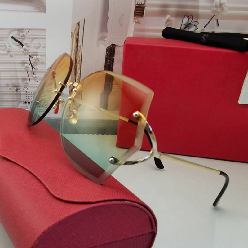 

New Oversized Butterfly Style Sunglasses Womens Trend Purple Gradient Seaside Eyeglasess Yellow Green double color Fashion Accessories Female Eyewear