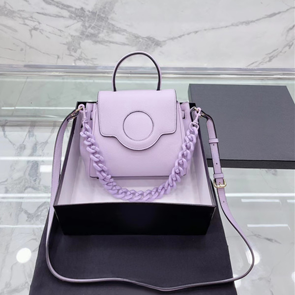 

Luxury the tote Bag classic messenger Detachable shoulder strap Designer purses socialite leather clutch mens womens famous metal chain hangbag CrossBody Bags, Purple