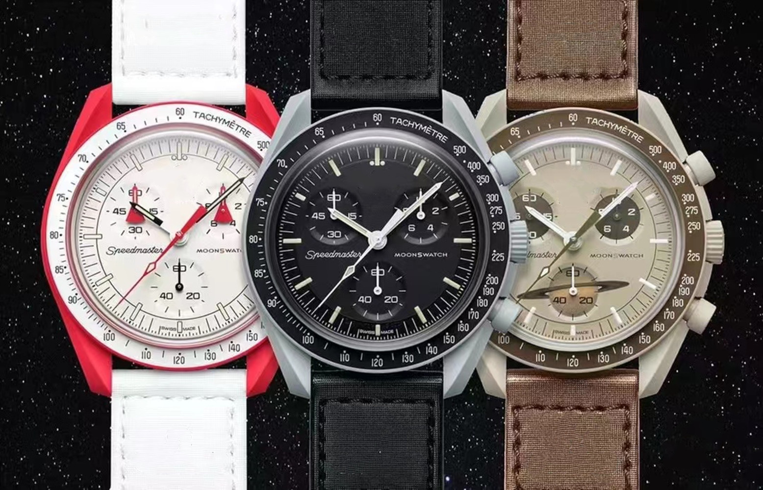 

2022 Bioceramic Planet Moon Mens Watches Full Function Quarz Chronograph Watch Mission To Mercury 42mm Nylon Luxury Watch Limited Edition Master Wristwatches