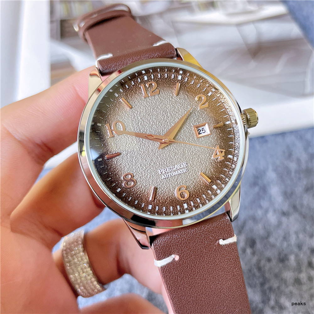

2022 Limited edition Cocktail Men's Watch Classic three-pin quartz chronograph features stainless steel strap sapphire glass 30 meters waterproof