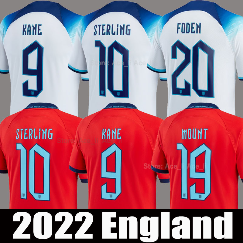 

2022 KANE soccer jerseys FODEN STERLING ENGLANDS RASHFORD MOUNT SANCHO World HENDERSON Cup 22 23 national football shirts 2023 Men Kids youth child kit uniforms, 2022 home