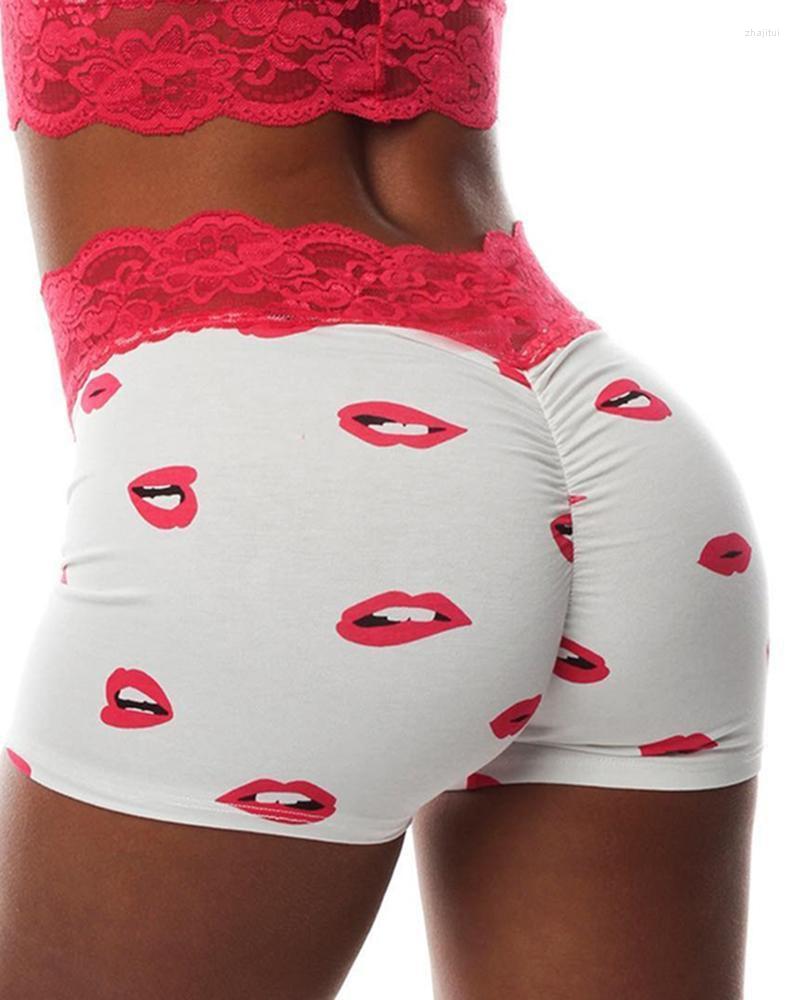 

Women' Sleepwear Women' Women Lace High Waist Casual Home Sleep Shorts Summer Female Ladies Print Slim Elastic Bottoms Safety