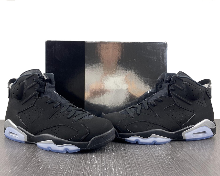 

2022 Release Jumpman 6 Black Metallic Basketball Shoes 6s Silver-Black Fashion Trainers luxurys Designer Sneakers With Box, #1