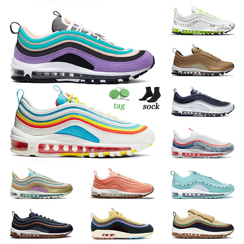 

Hotting Selling 97s Running Shoes Airs Cork Obsidian The Future Silver Purple Bullet Tropical Twist London Summer of Love Womens Maxs Sneakers Trainers Size 36-45, B34 36-40 sun club