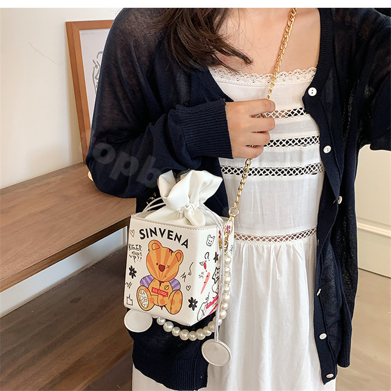 HBP Sacs à bandouliers 2022 Nouveaux sacs à main à la tendance Chaîne Messager Perle Portable Sac