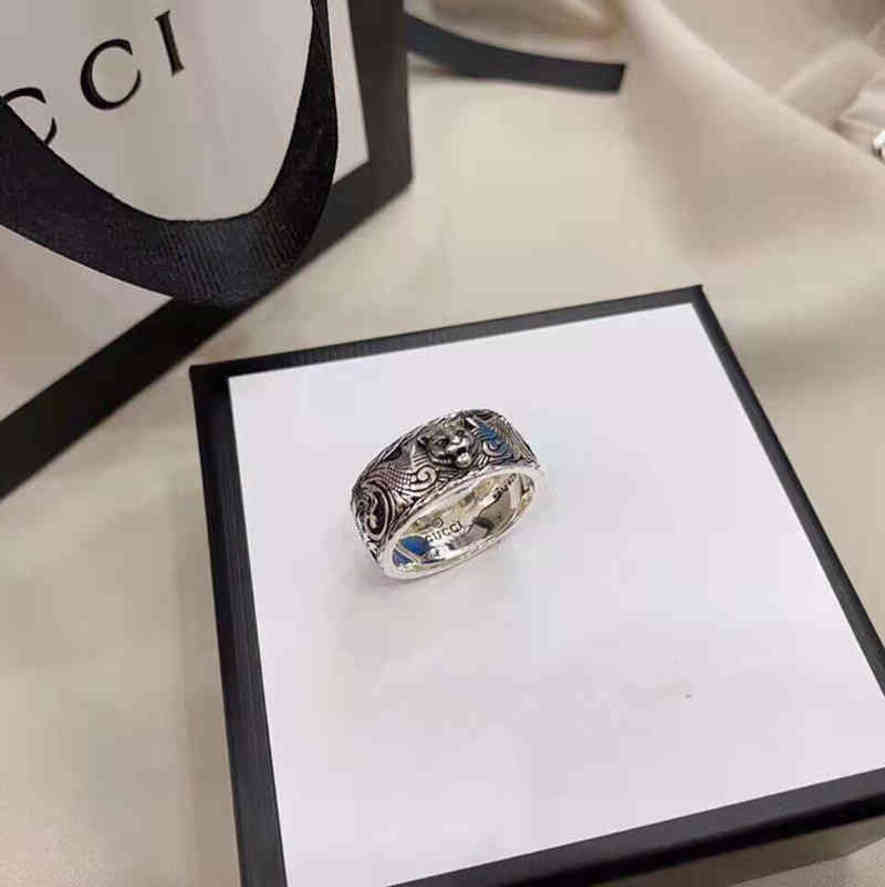 

Band Rings 925 silver three dimensional tiger head ring exclusive Design jewel Exclusive sale2RC5