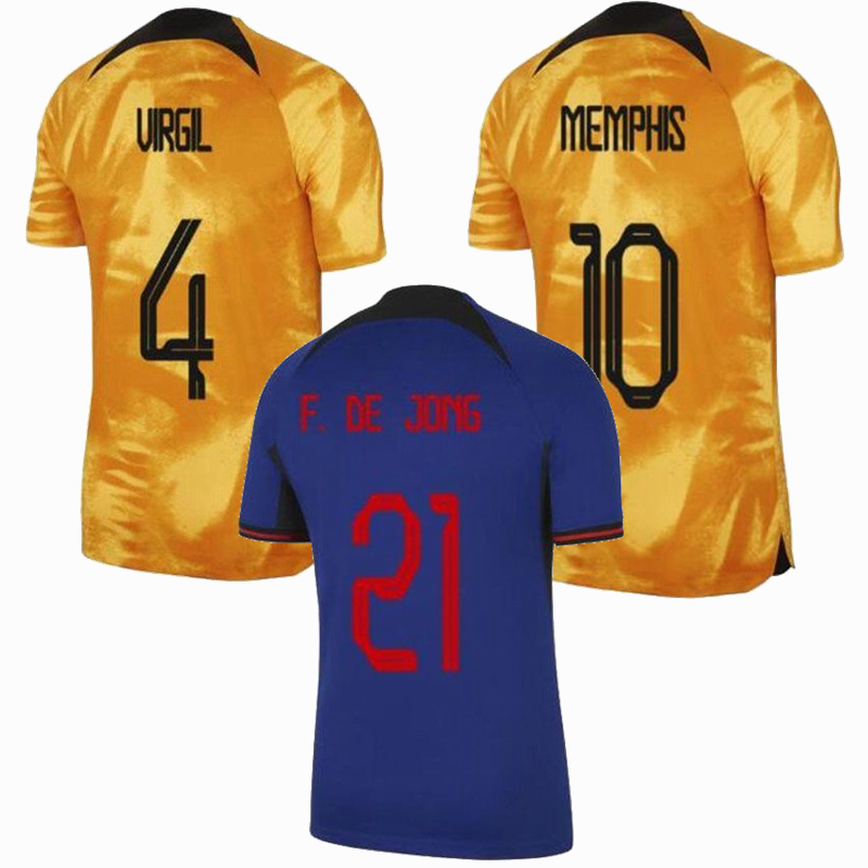 

Netherlands soccer jersey 2022 2023 Holland F.DE JONG MEMPHIS DE LIGT VIRGIL BERGWIJN AKE DUMFRIES WEGHORST MALACIA VAN DIJK GAKPO 22 23 football shirt Men kids kit, Home kids sets