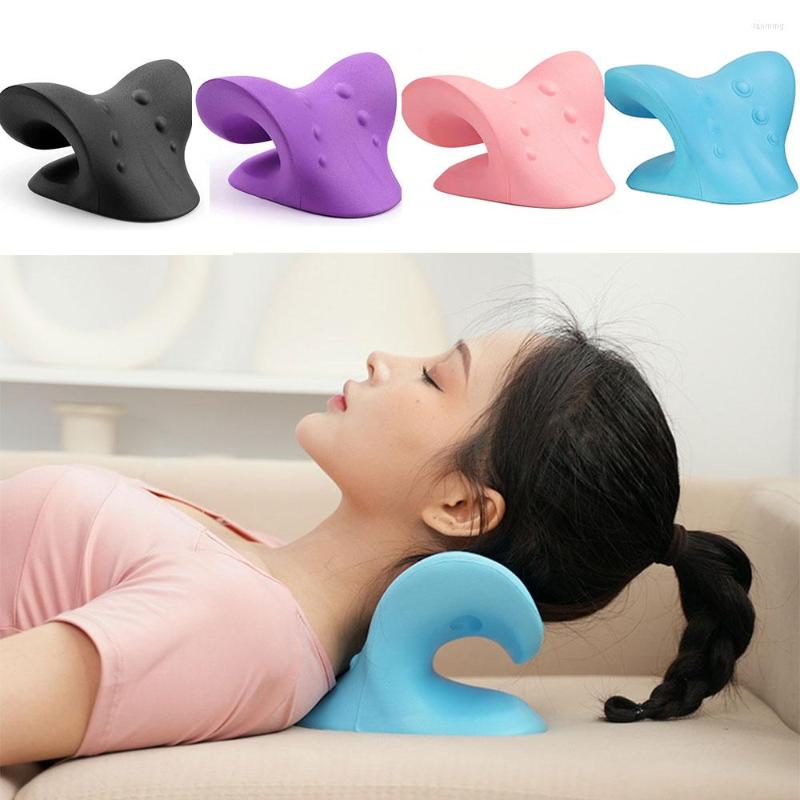 

Pillow Neck Massage Shoulder Cloud Stretcher Relaxer Cervical Chiropractic Traction Device For Pain Relief Body