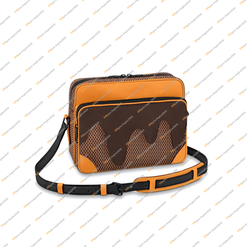 

Men Fashion Casual Designe Luxury Cross body Messenger Bags Shoulder Bags High Quality TOP 5A N40359 Handbag Purse Pouch, Brown 1/ with dust bag