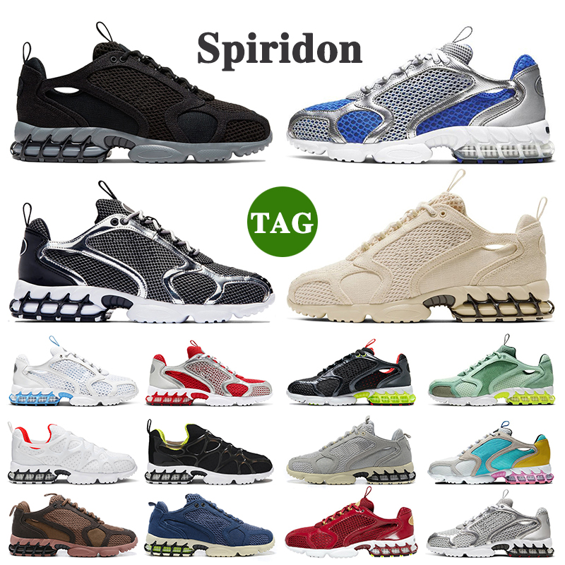 

zoom spiridon caged 2 running shoes men women Triple White Black Metallic Silver Varsity Royal University Blue Pure Platinum mens trainers