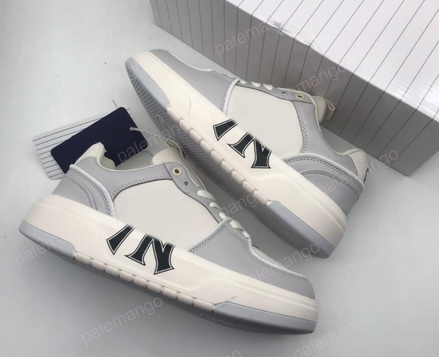 

MLB Chunky Liner New York Casual Shoes Designer Mens Womens Low Old Shoe Thick Bottom Top Leather Black Green Fashion Luxury Platform Sneakers Trainers, Bubble film
