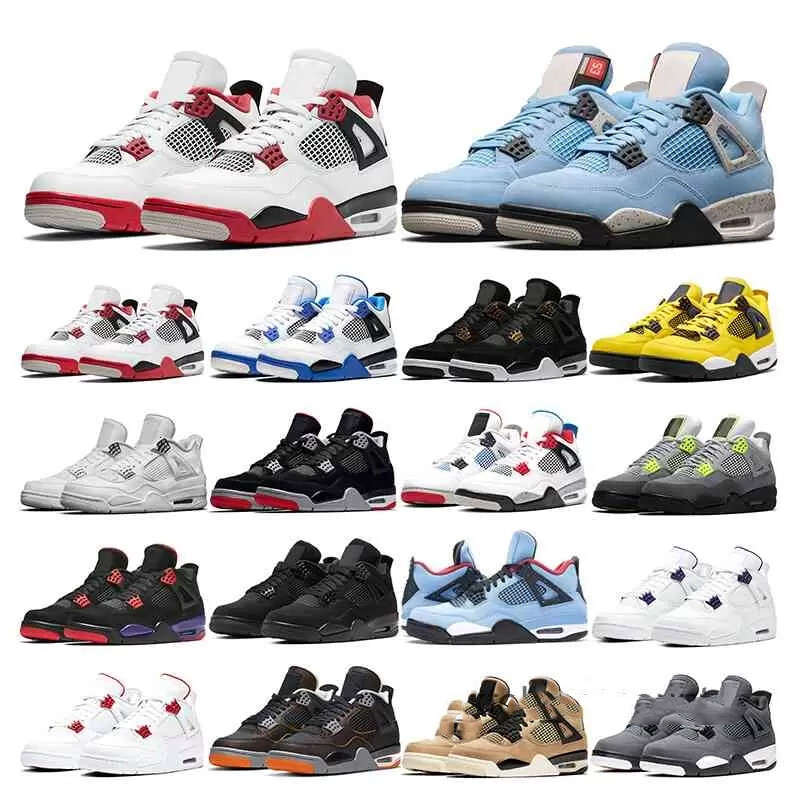 

Bred 4 4s Jumpman Shoes Jordam Mid Basketball Sports Shoes Jordon 4 Trainers Fire Red WhiteBlack Cat University Blue Infrared Fashion Kids, Fill postage