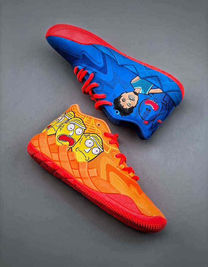 Basketball Shoes Sport Shoe Trainner Sneakers Mb.01 Low Lamello Ball With Box 2022 Rick And Morty Size 7-12 Shoe