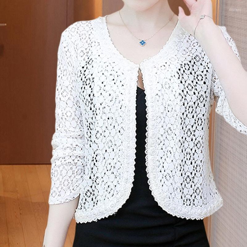 Women&#039;s Jackets Women Bolero Summer Thin White Black Long Sleeve Shrugs Lace Bridal Cape Evening Formal Party Dress Shawls And Wraps 4XL-image-805439668