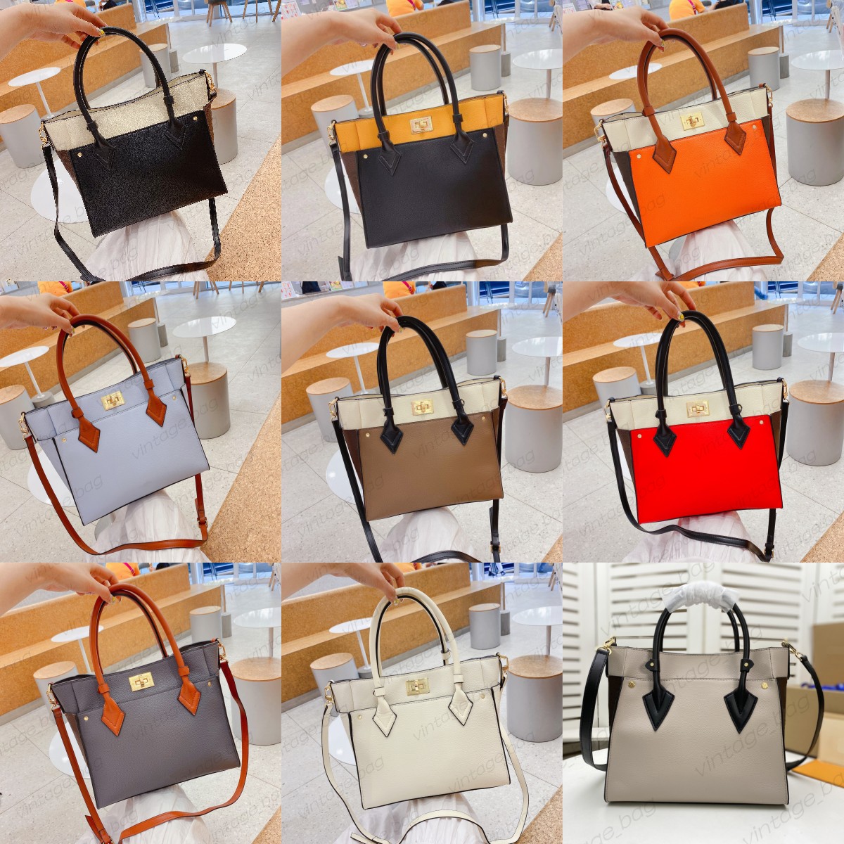 

Lady On My Side MM bags Mahina perforated Monograms Totes Women Crossbody hobos Gold lock Shoulder Handbag M53823 M53824 M53825 M53826 M55302 M55933 M58908